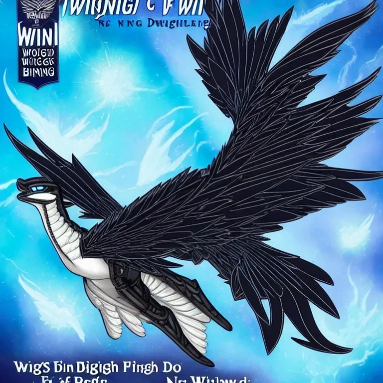 wings of fire book series icewing nightwing hybrid with no wings and black diamond pattern down the spine