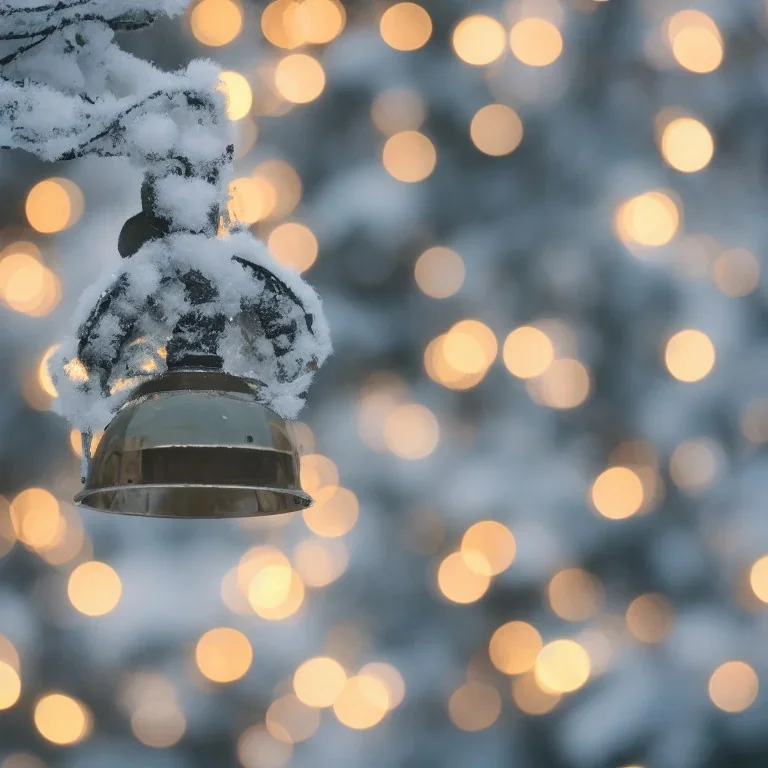 bell-shaped bokeh, winter