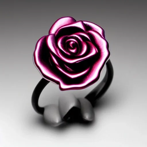 metal rose futuristic