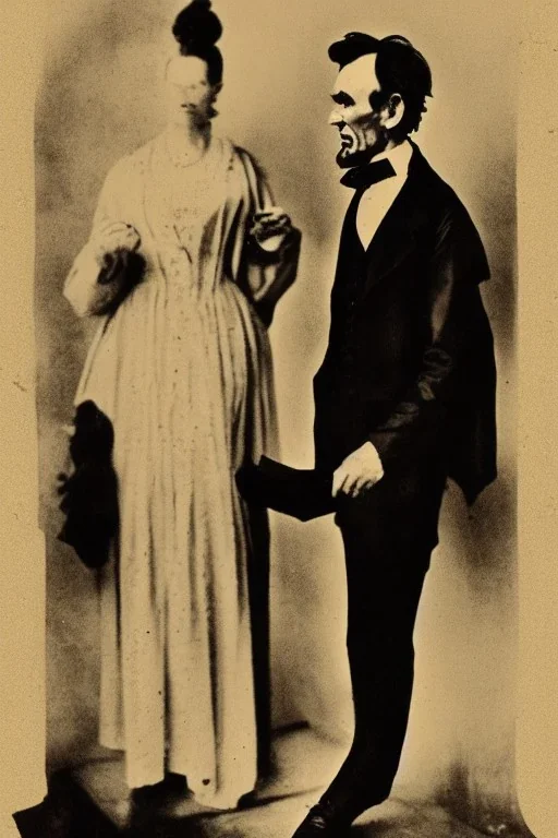 Abraham Lincoln and a vampire facing one another vintage photography, beautiful, Tumblr aesthetic, retro vintage style, HD photography, hyperrealism