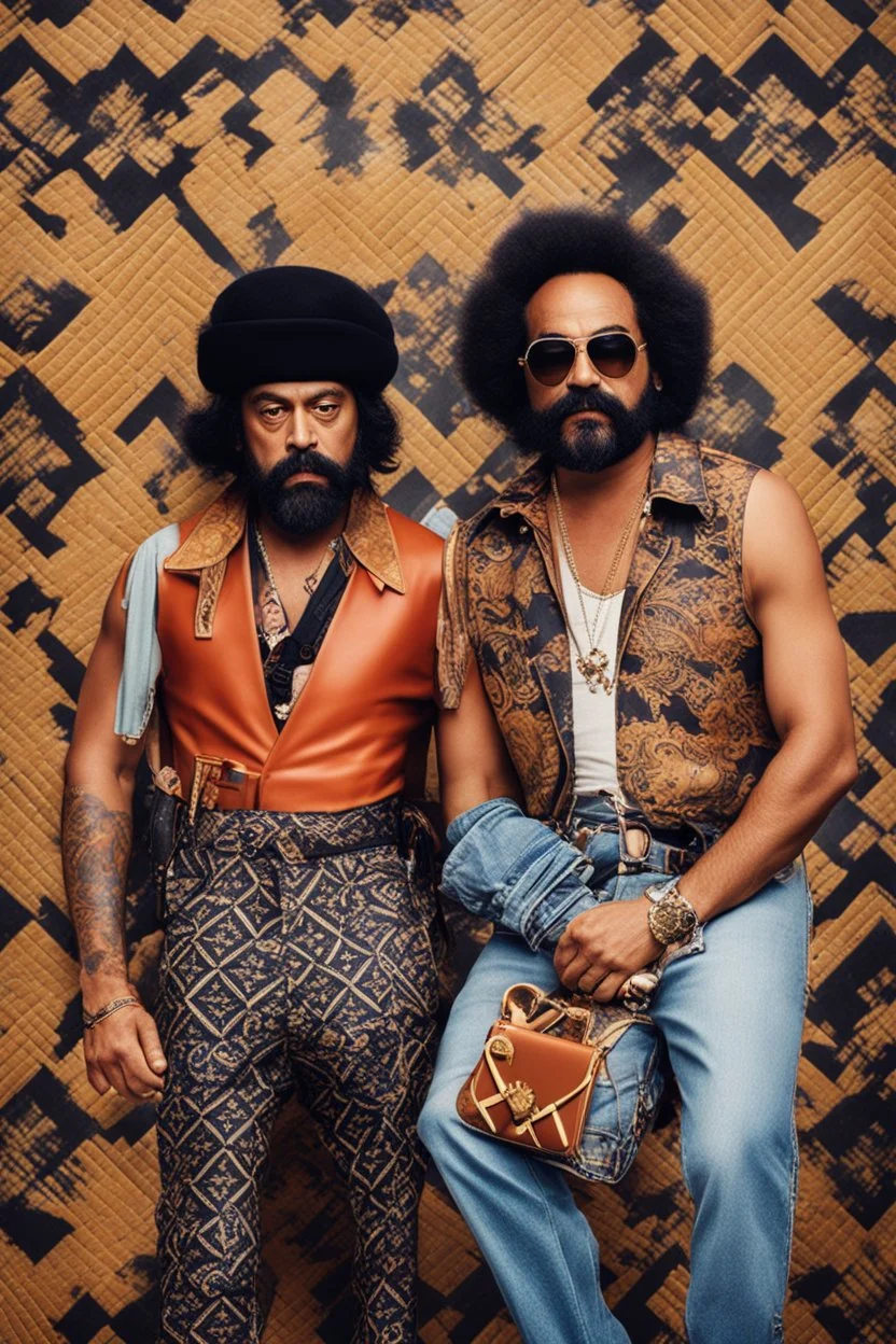 young Cheech and Chong as Louis Vuitton icons