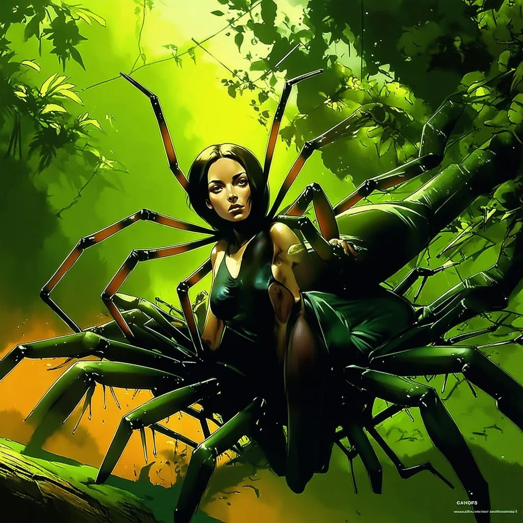 WOMAN SPIDER IN THE JUNGKE . Alex Maleev