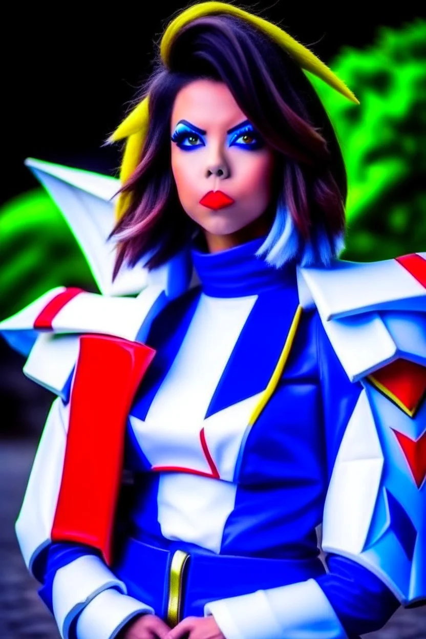 Adriana Chechik dressed as a Gundam