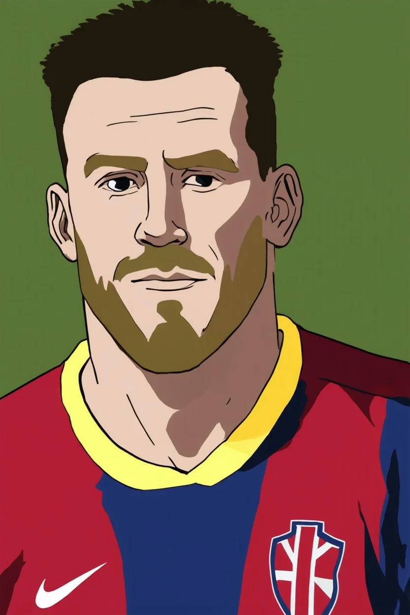 Erling Haaland norwegian footballer cartoon 2d