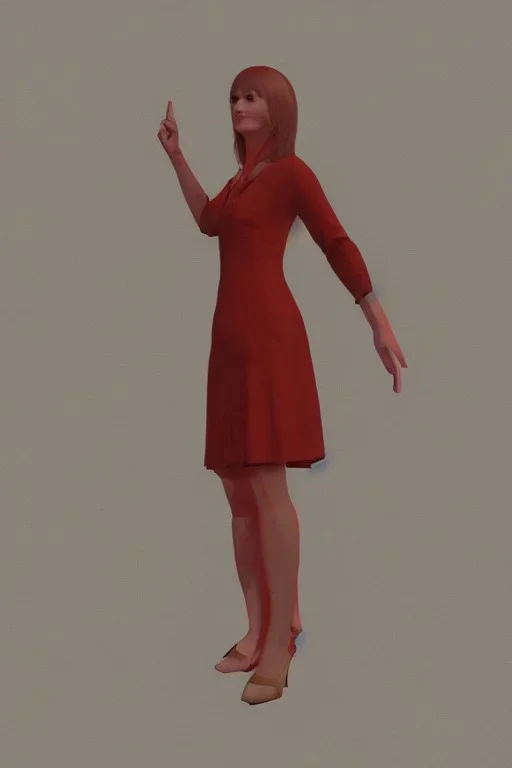 Full body portrait, painting, medium shot lady volumetric ray tracing