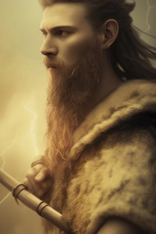 portrait photography of an ethereal beautiful god, Fire theme art, Dark moody lightning night atmosphere, Portrait of a Viking man by Michelangelo, 8K, close-up face, anatomically perfect face, big oak tree roots, ignore NSFW