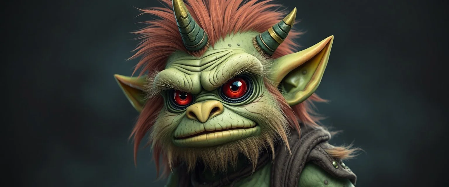 fluffy punk alien orc
