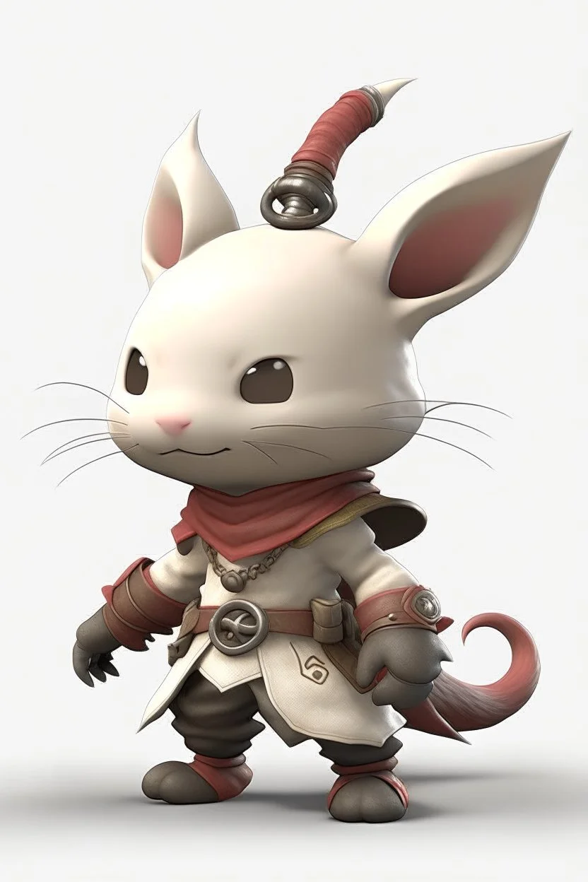 moogle from final fantasy 14 render