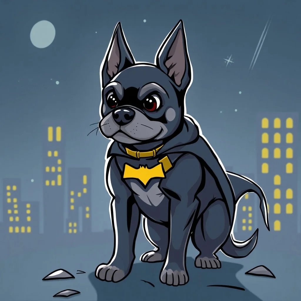 batman as a dog