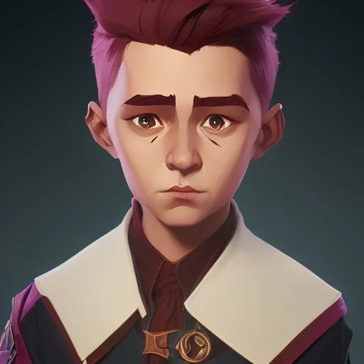 Portrait of a charming wizard kid by Nick Harris