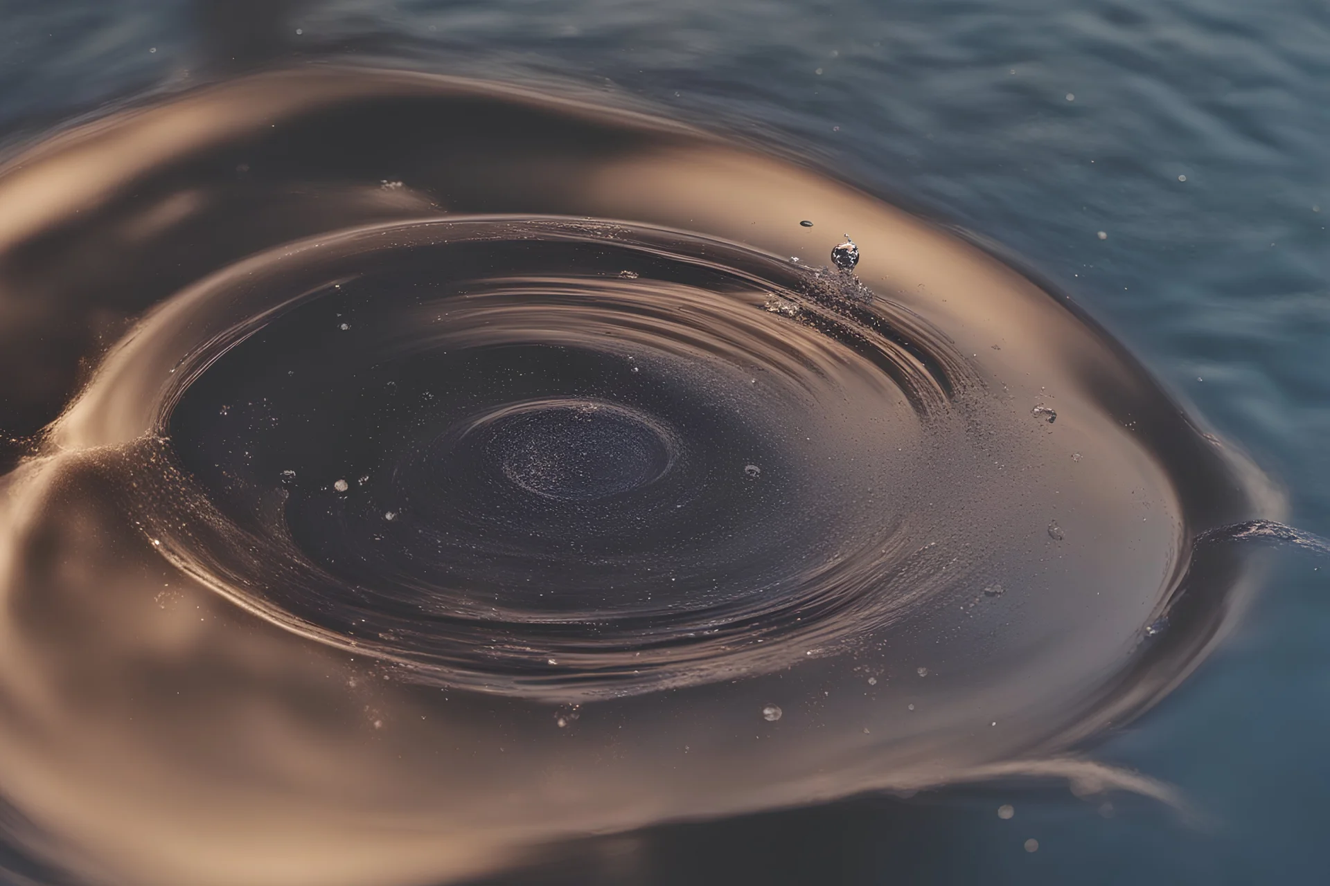 water sparkles,air