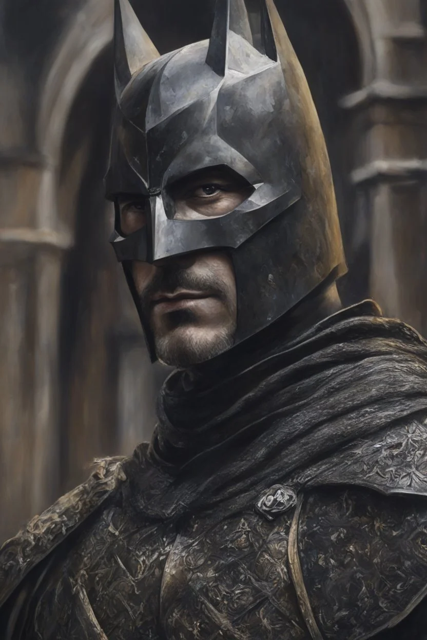 medium shot, dark knight medieval, details, 8k, oil painting