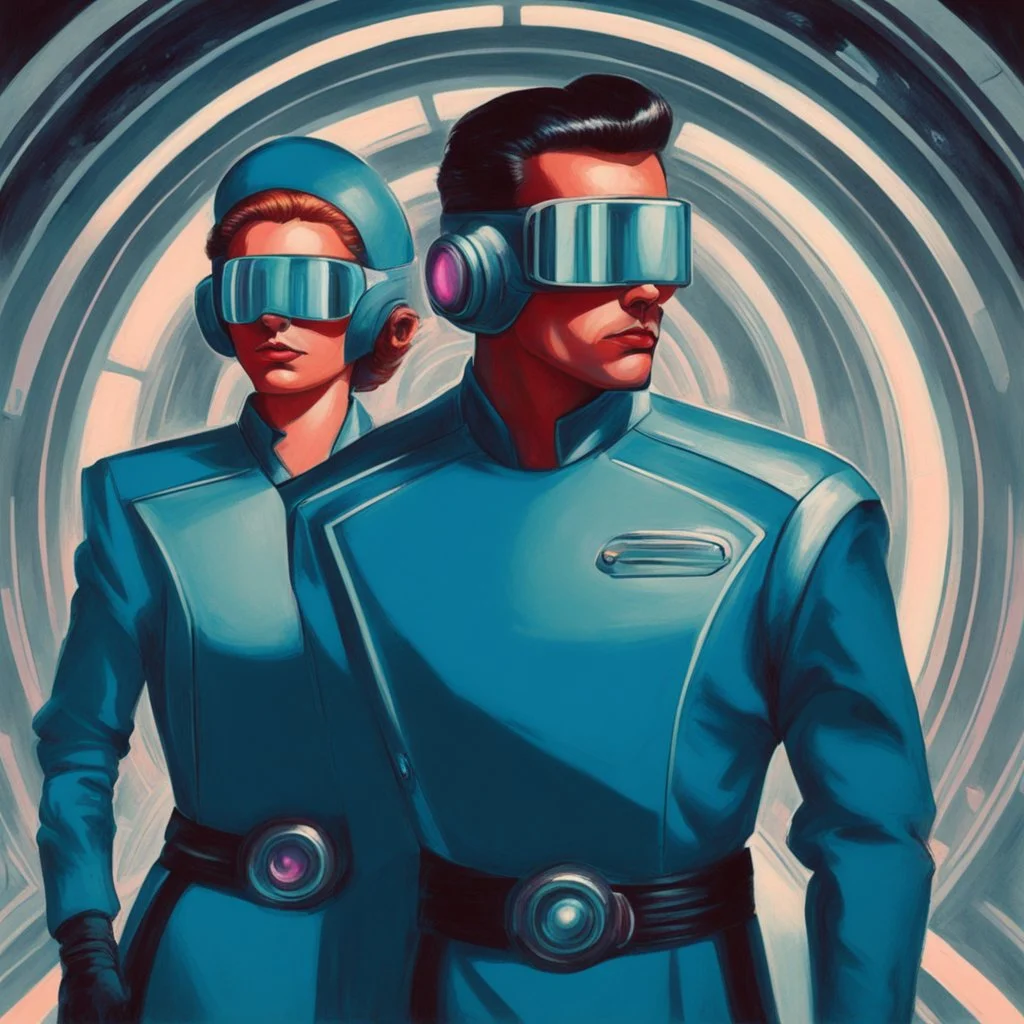 draw a retrofuturism spy in neon colors