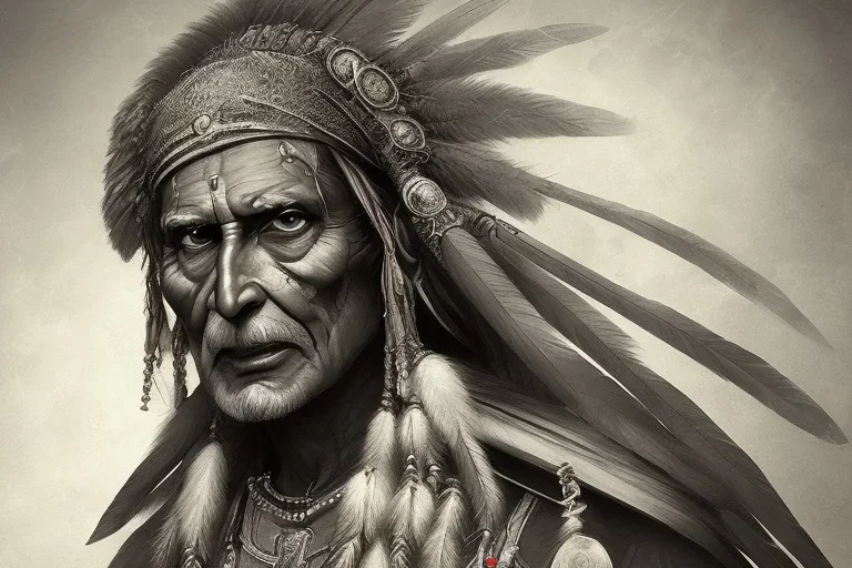 old RUGED Indian face