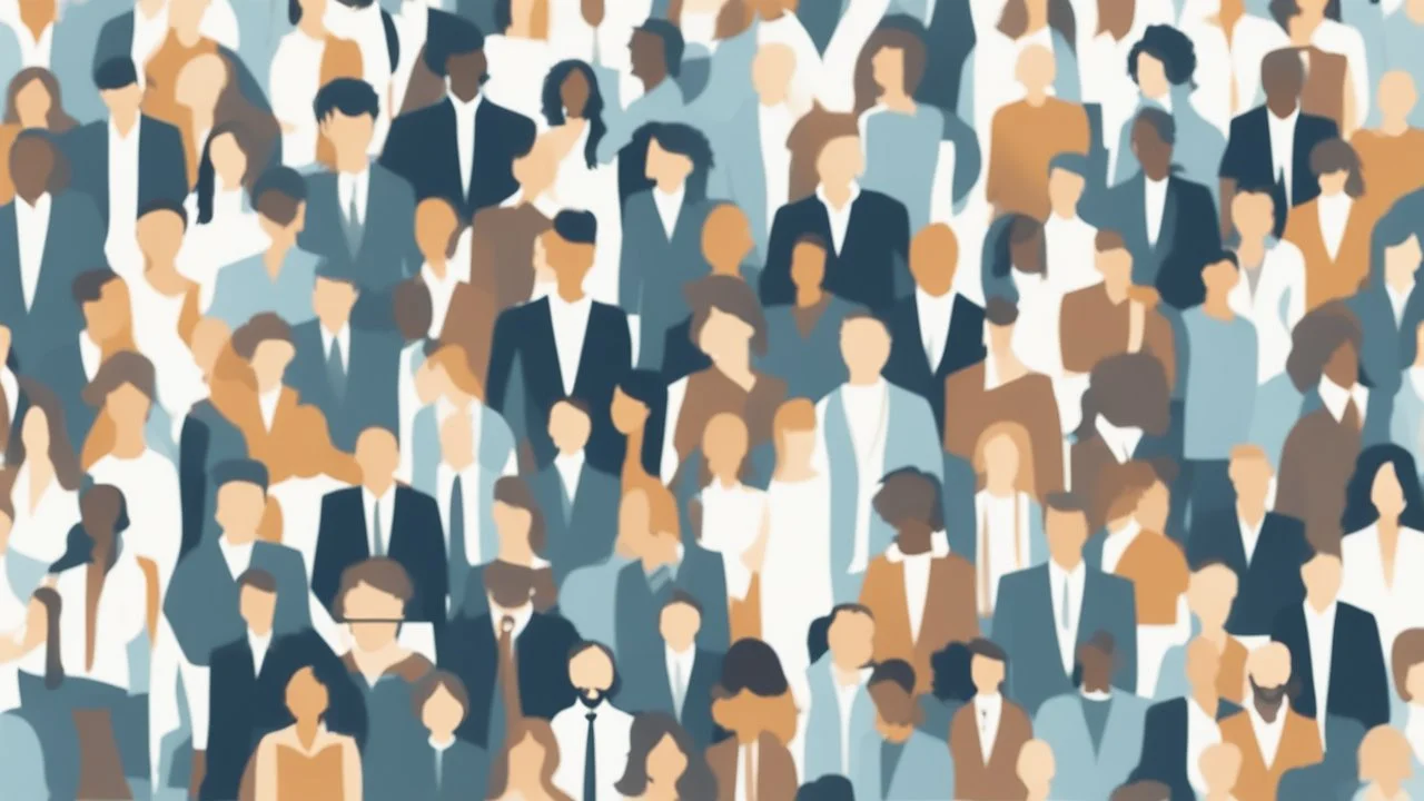 An impactful image reflecting the importance of successful recruitment strategies in the business world and how these strategies can make employee teams more diverse and productive, contributing to success in today's competitive job market.