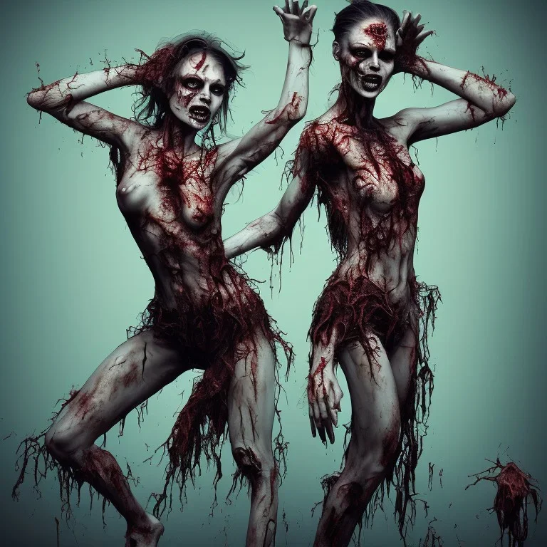 Zombie woman dancer