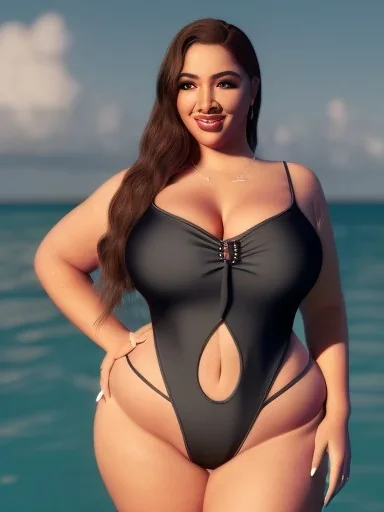 curvy-latina-in-swimsuit-posing