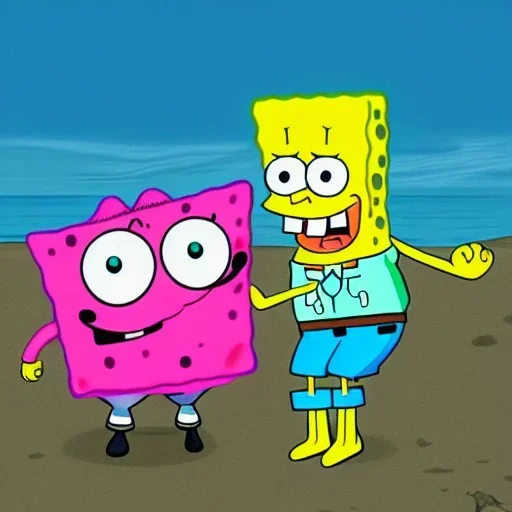 SPONGEBOB SQUAREPANTS KISSING PATRICK STAR