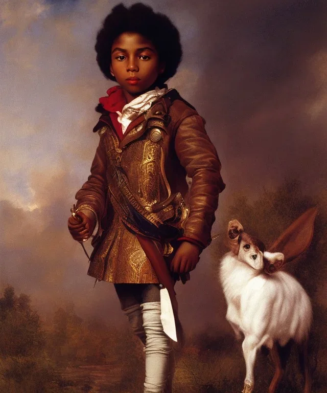 wealthy African American young boy by Delacroix