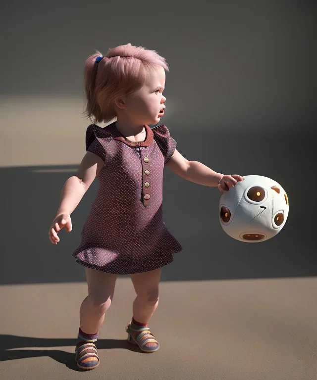 Penny Hofstadter toddler, full body, dramatic lighting, angry, hyper realistic