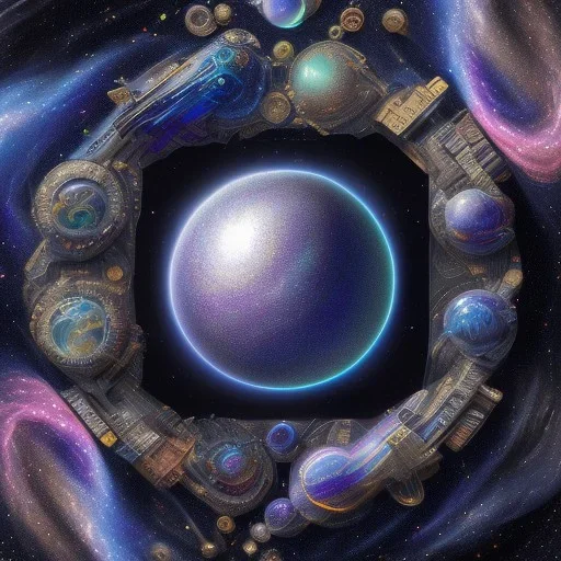 3d cosmos, galaxy Milky Way, jewel, precious stones, shiny, beautiful rich and destroyed planet, detailed yin and yang symbol, shiny, intricate, gorgeous, ultrafine detail, hyperrealism, trending on artstation, sharp focus, intricate details, highly detailed, by greg rutkowski, glowing, glitter, complementary colours