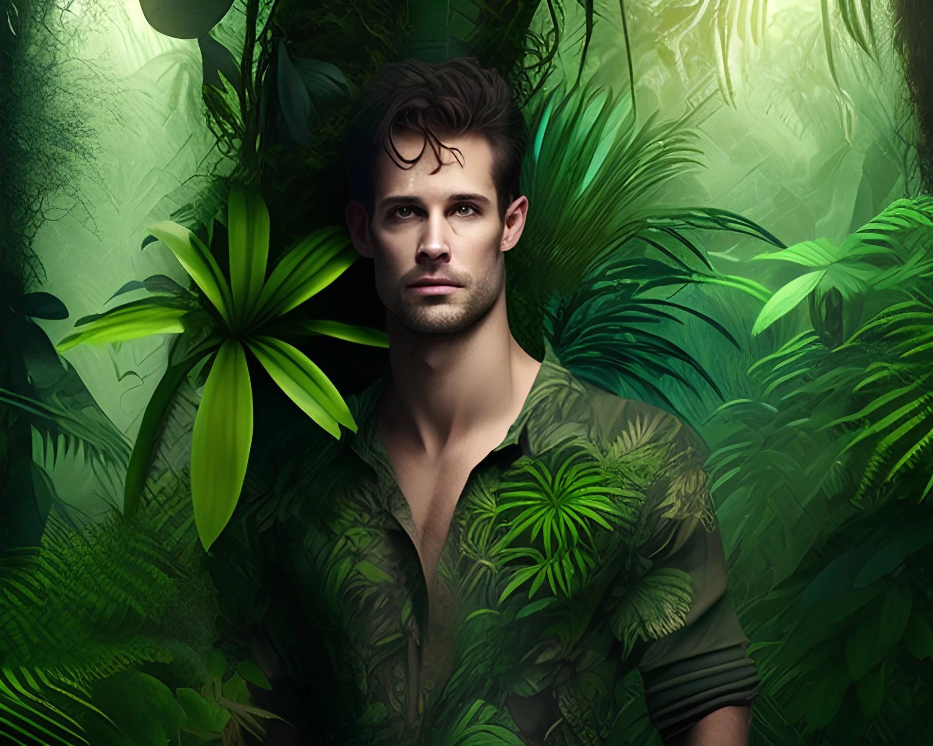 jon herold standing in jungle