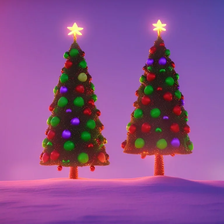 christmas tree made out of candy, 4k, 8k, highly detailed, cinematic, ultra photorealistic, ultra realistic, volumetric lighting