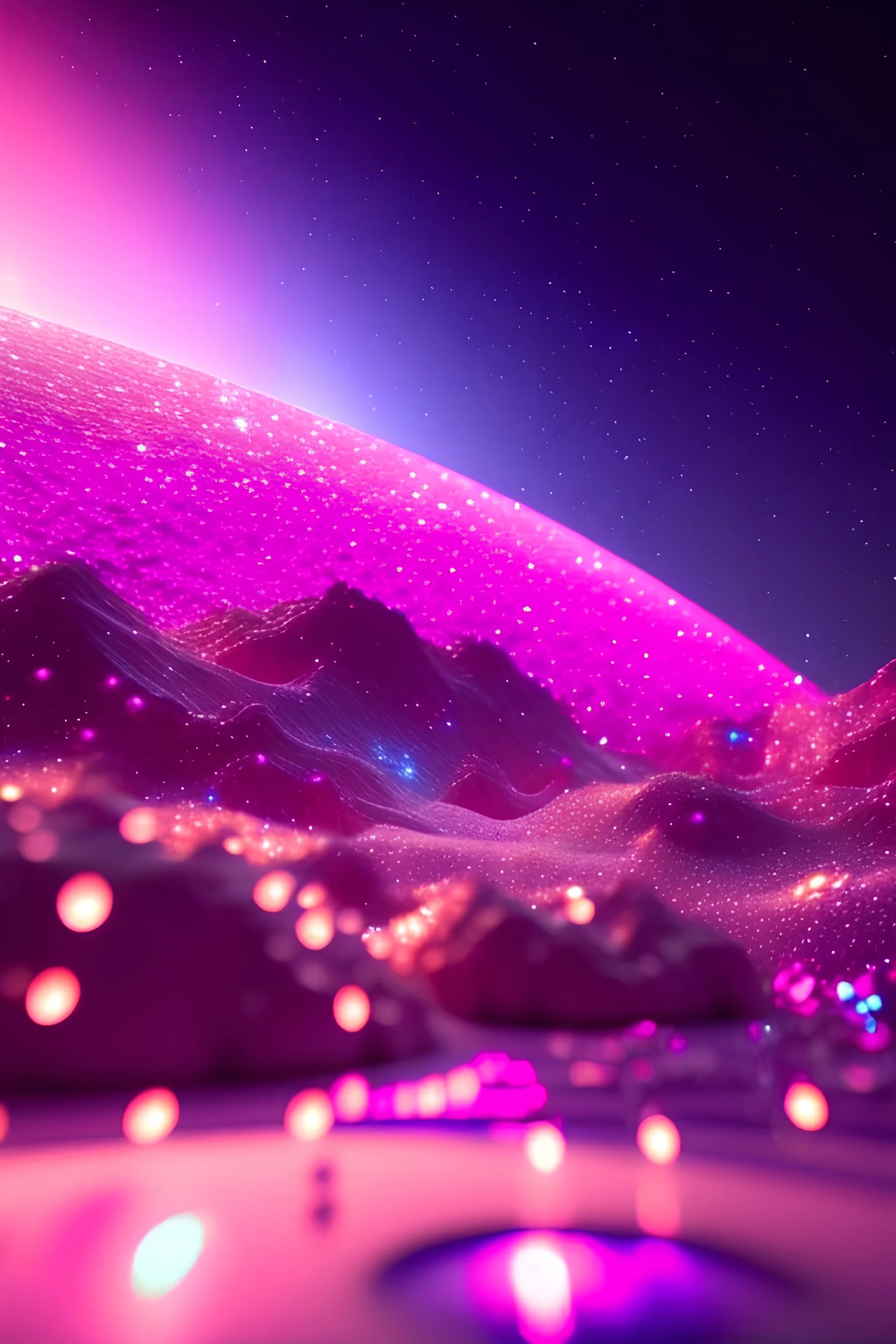 woman glitter pink in a galactic ambiance, delicate colors in the foreground, full of details, smooth, light effect，vaporwave colorful, smooth, extremely sharp detail, finely tuned detail, ultra high definition, 8 k, unreal engine 5, ultra sharp focus