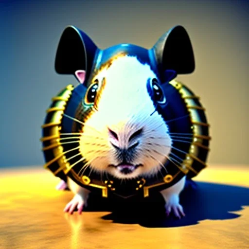 steampunk guinea pig, 8k resolution, dynamic lighting, ultra hyperdetailed, Unreal Engine 5, ultra colourful, very small details, realistic