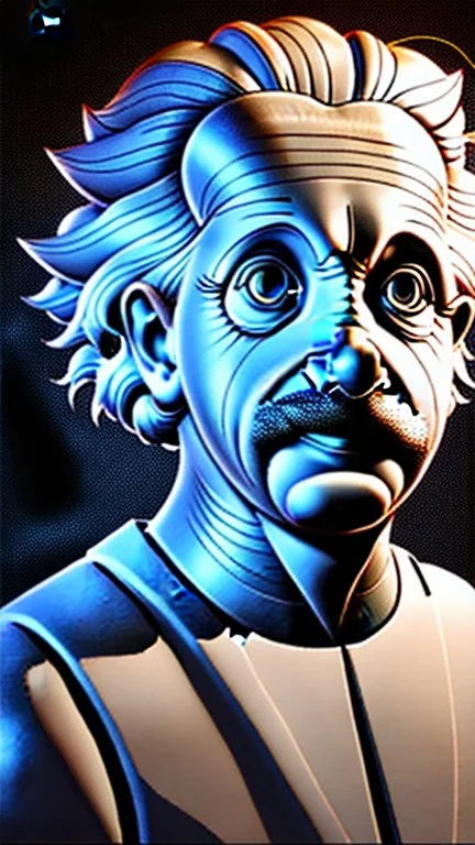 Albert Einstein, detailed and intricate calligraphy ink painting of a "cyborg Mad Scientist" holding beakers, outer space Background cosmic fractals, dystopian, concept art, unreal engine 5, god rays, ray tracing, RTX, lumen lighting, ultra detail, volumetric lighting, 3d, finely drawn, high definition, high resolution. award-winning: professional portrait: atmospheric: commanding: fantastical: clarity: 16k: ultra quality: striking: brilliance: stunning colors: amazing depth: masterfully crafted