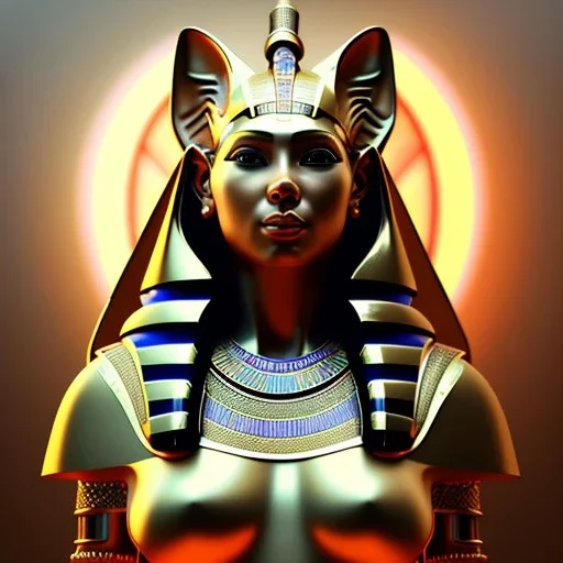 softly lit portrait of the beautiful egyptian goddess, bastet, bast, woman / cat hybrid, soft torchlight in an egyptian tomb, digital art by ruan jia and mandy jurgens and artgerm and william - adolphe bouguereau, highly detailed, trending on artstation, award winning,