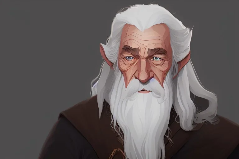 Portrait of Gandalf by Jake Bartok