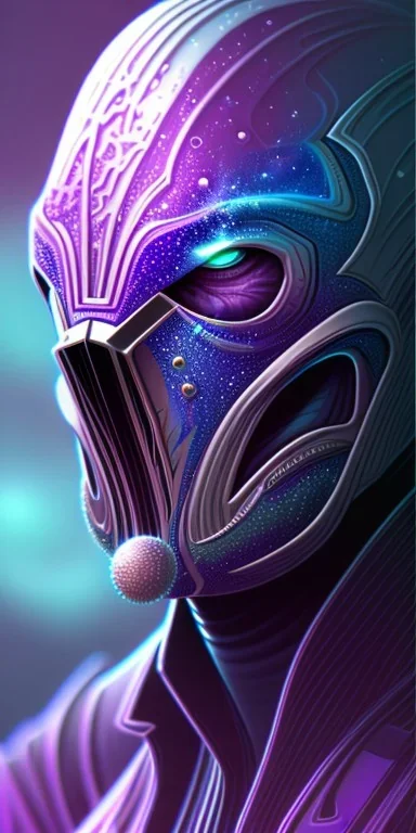 purple venom galaxy super villain and teal smoke background