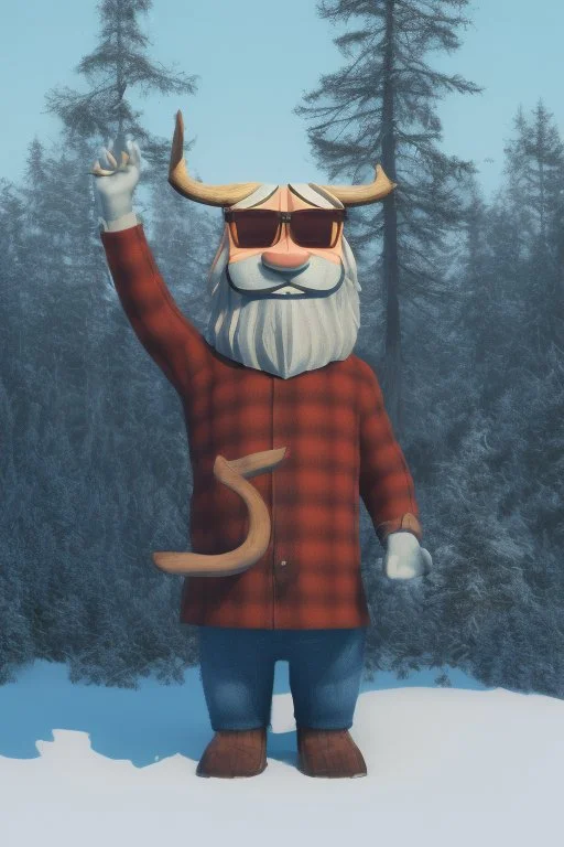 Paul Bunyan with sunglasses