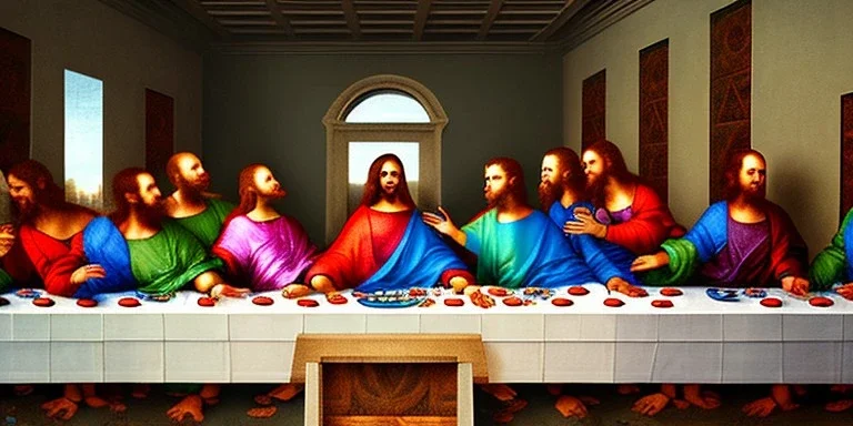 the last supper. duffman is present