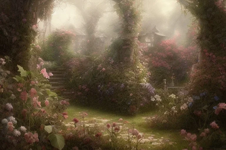 a beautiful secret garden, by jean-baptiste monge