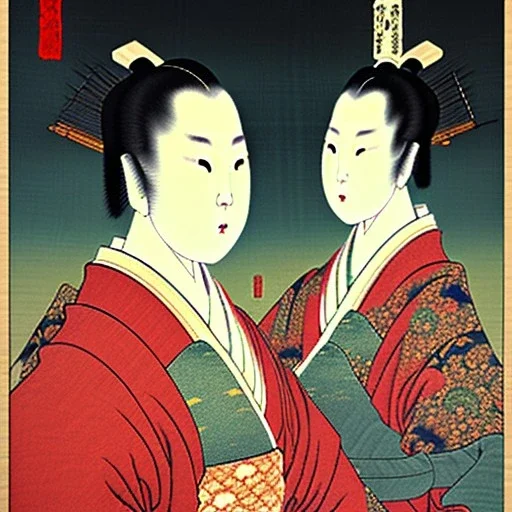 Ukiyo-e painting of a samuri