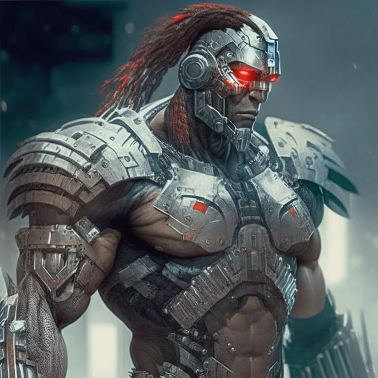 Cyborg Spartan warrior from 2190