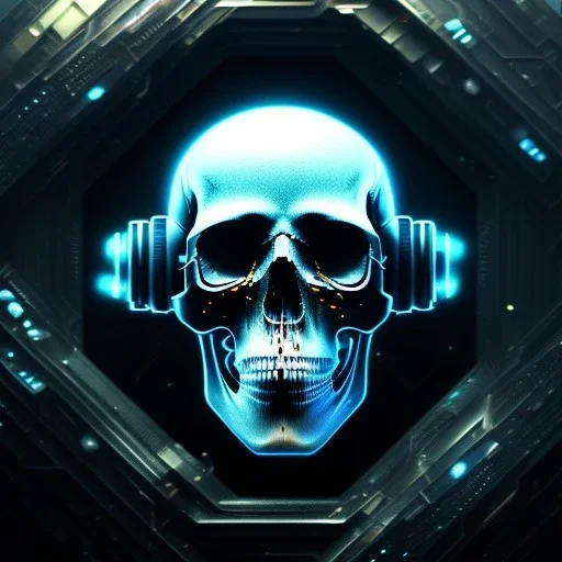 cyberpunk style ink ball skull picture in detailed frame, big black eyes, unreal engine 5, 8k resolution, photorealistic, ultra detailed, frame extreme accurate