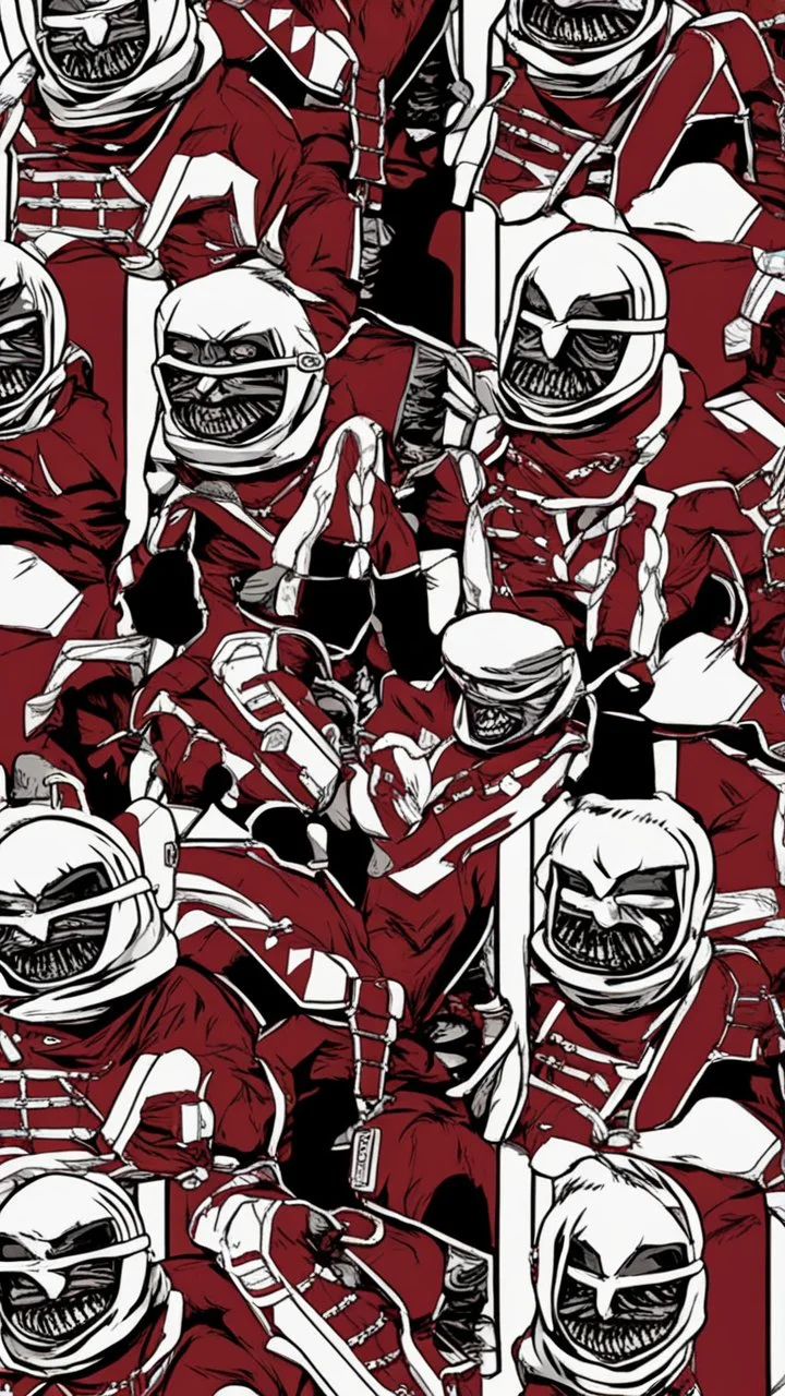 attack on titan red kolos pattern for snowboard