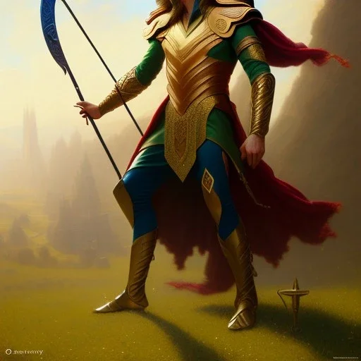 loki as don quixote, digital art by eugene de blaas and ross tran, vibrant color scheme, intricately detailed, in the style of romanticism, cinematic, artstation, greg rutkowski