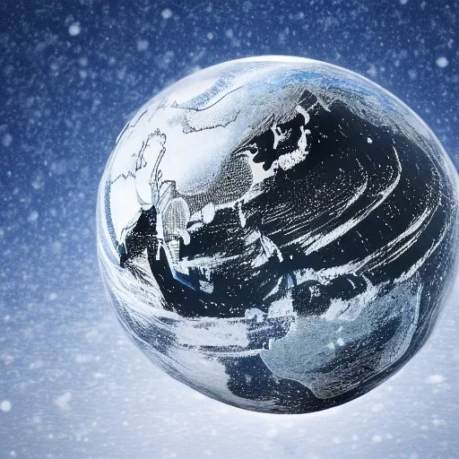 Isolated, globe, winter