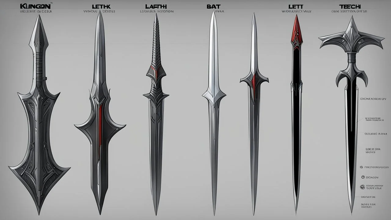 klingon weapons line batleth blade chart dk hand klingon spear star trek weapon weapons tahg mekleth gintak jbobroony mevak kligat kurleth kutluch tajtiq
