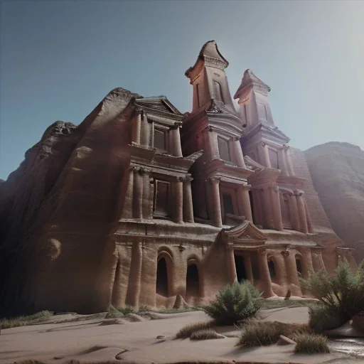 Petra, realistic, hyper detailed, unreal engine 5, octane render