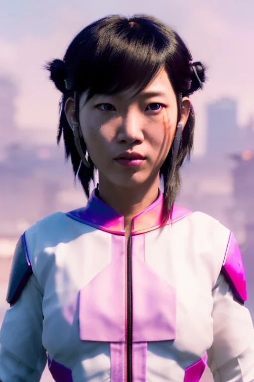 portrait, Asian cyborg woman, samurai warrior :: symmetry photography, cyberpunk style, cyborg eyes, pink hair :: wires connect, perfect eyes, samurai helmet, tiger mask, black samurai army, katana, ghost in the shell, pink, white, black, glow eyes, cinematic, Ultra realistic, dark scene, soft color, highly detailed, unreal engine 5, RTX, ultra detail, 3d, finely drawn, high definition.