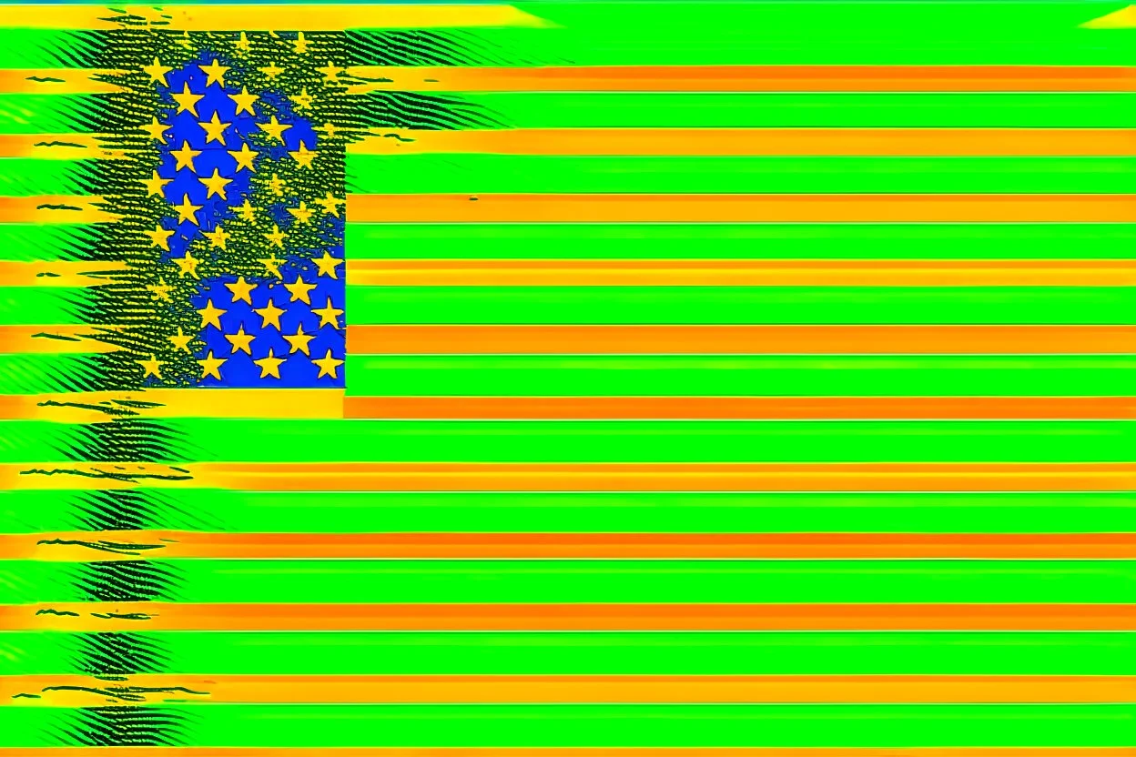 green American flag