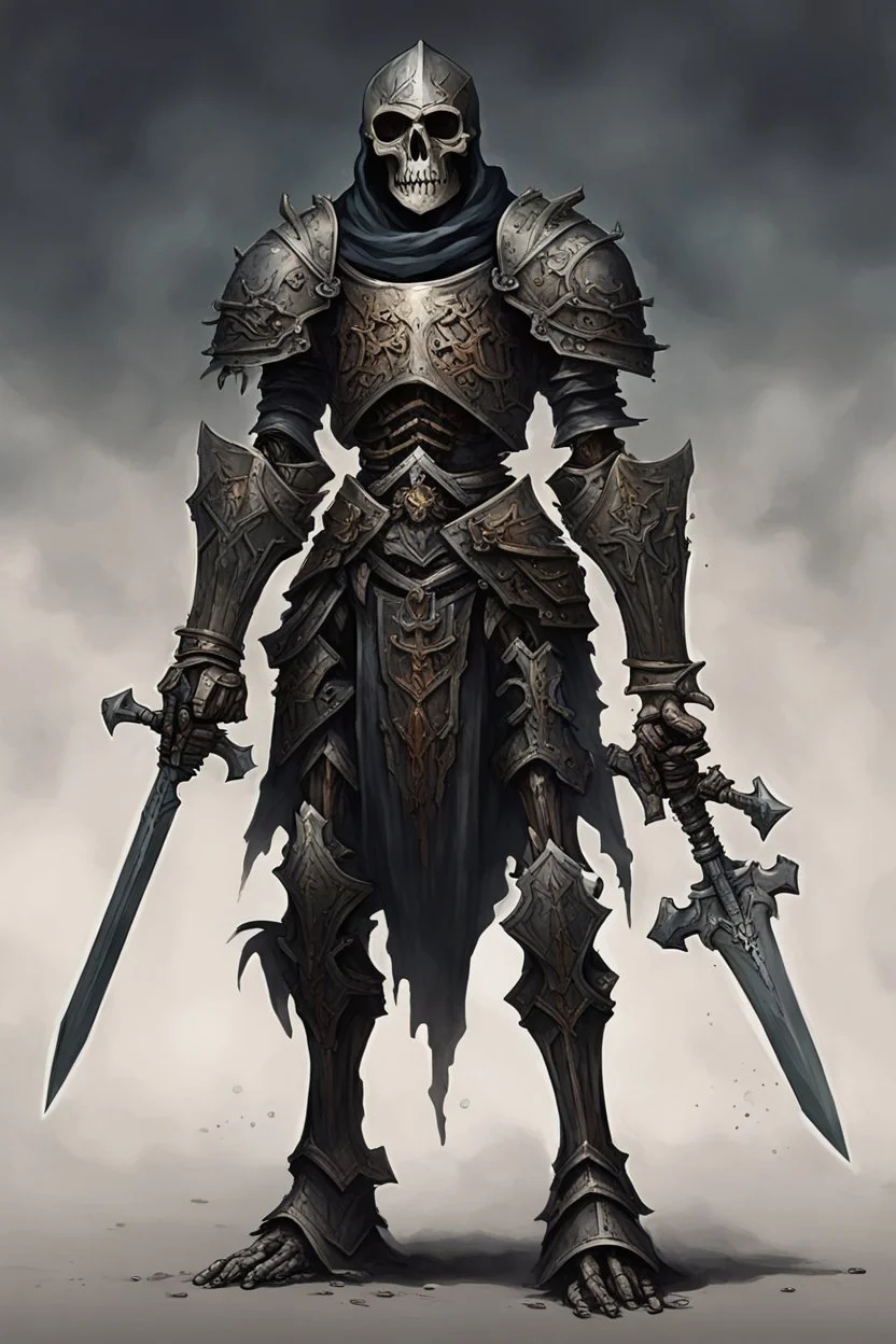 dark age armored skeleton knight , death incarnate