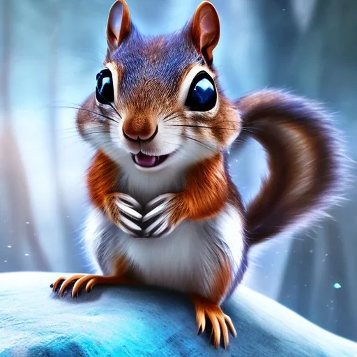 cute squirrel “wearing avatar make up” Pandora