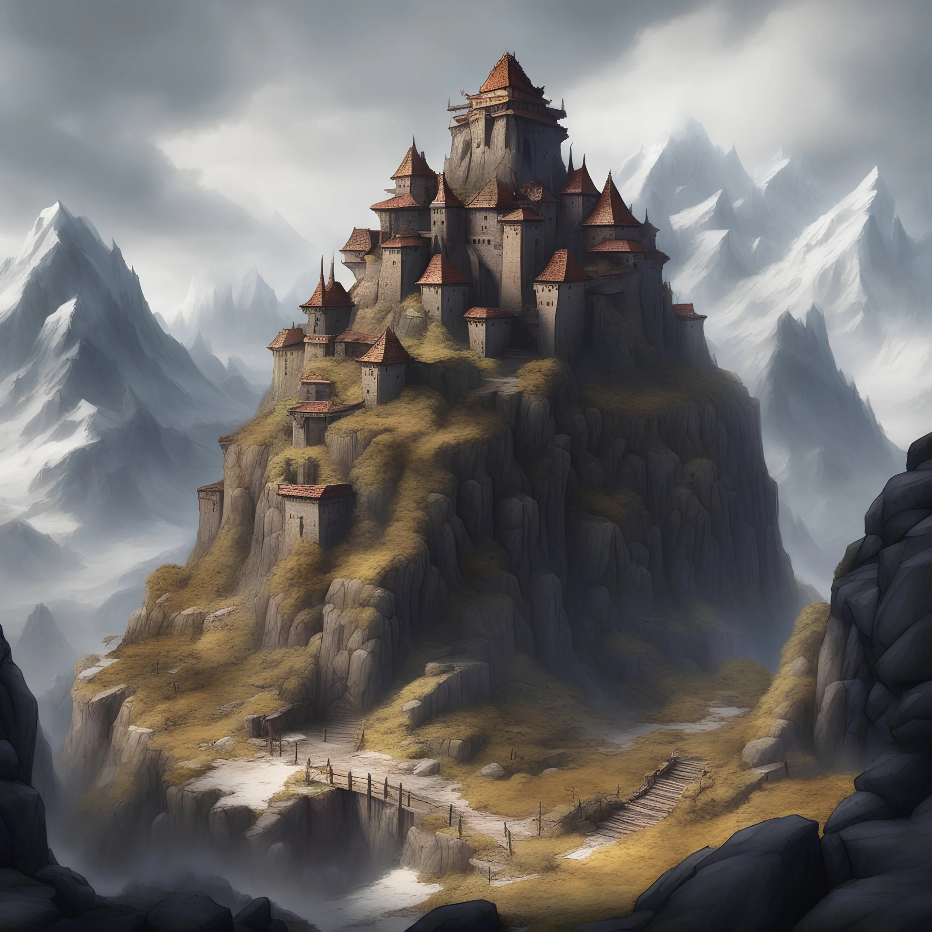 dwarven fortified mountain