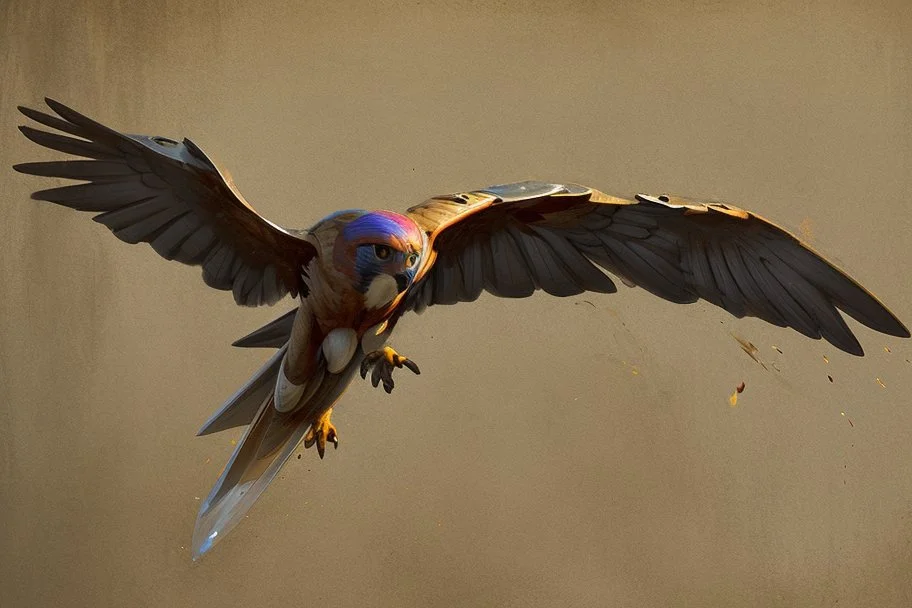 falling falcon by Andrea del Sarto